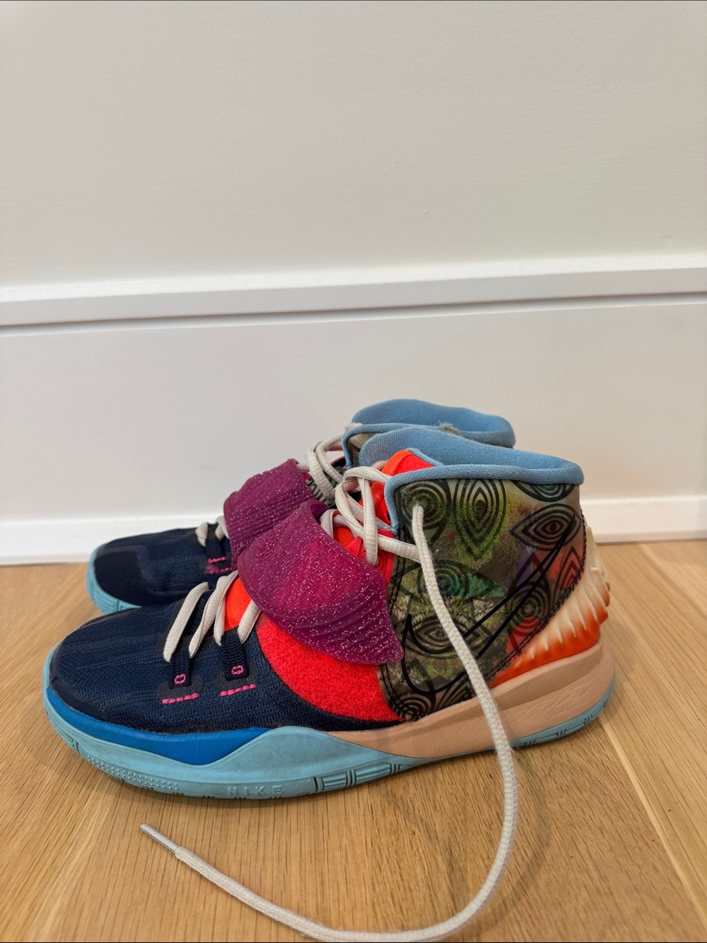 Nike Kids Multicolor High-Top Sneakers - Blue/Purple/Red/Green